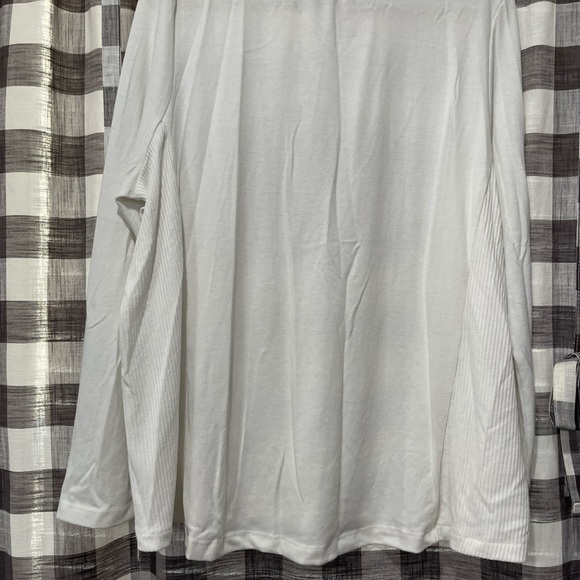 White Thankful Long Sleeve Tee - Picture 5 of 5